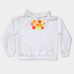 Tossed citrus slices Kids Hoodie